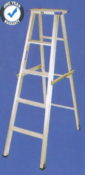 aluminium ladder self support top platform single-side
